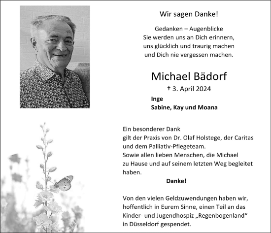 Anzeige von Michael Bädorf von  Blickpunkt Euskirchen 