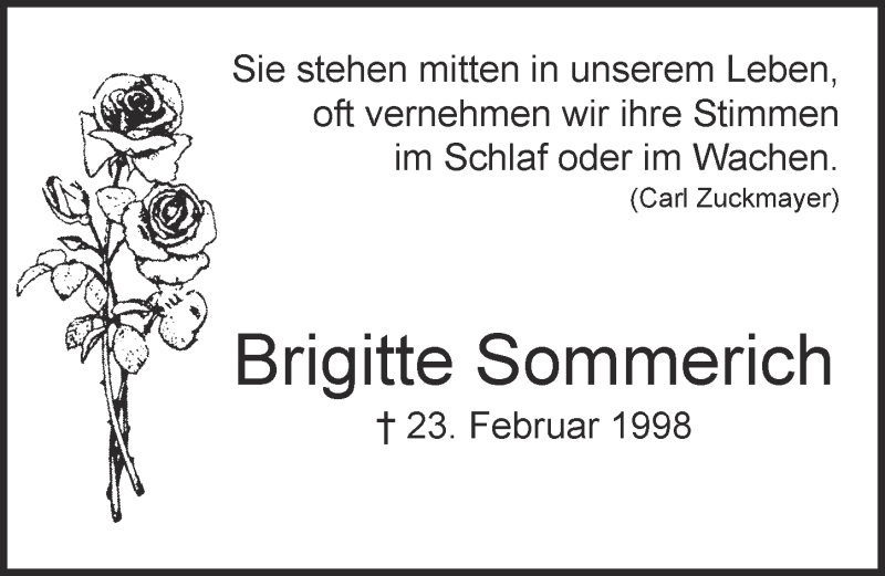  Traueranzeige für Brigitte Dick vom 18.02.2015 aus  Kölner Wochenspiegel 