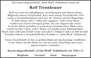 Anzeige von Rolf Trennheuser von  Lokale Informationen 