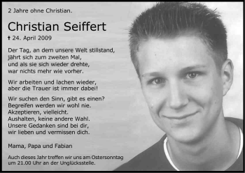 Anzeige von Christian Seiffert von Kölner Stadt-Anzeiger / Kölnische Rundschau / Express