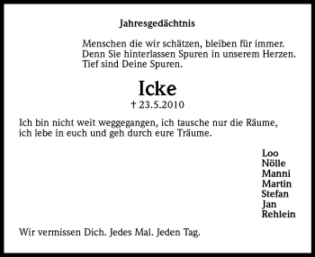 Anzeige von Andreas Wiens von Kölner Stadt-Anzeiger / Kölnische Rundschau / Express