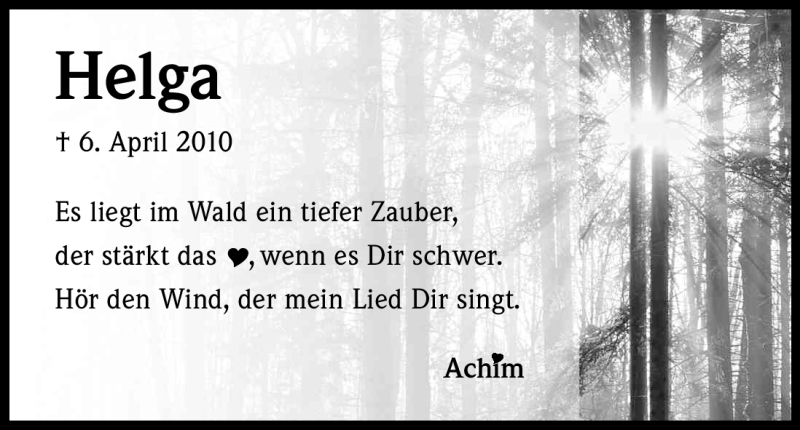  Traueranzeige für Helga Güldenberg vom 05.04.2012 aus Kölner Stadt-Anzeiger / Kölnische Rundschau / Express