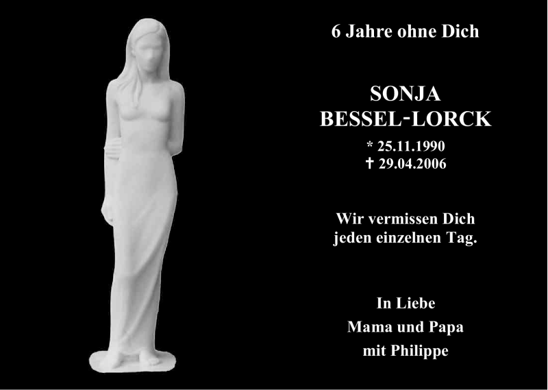  Traueranzeige für Sonja Bessel-Lorck vom 28.04.2012 aus Kölner Stadt-Anzeiger / Kölnische Rundschau / Express
