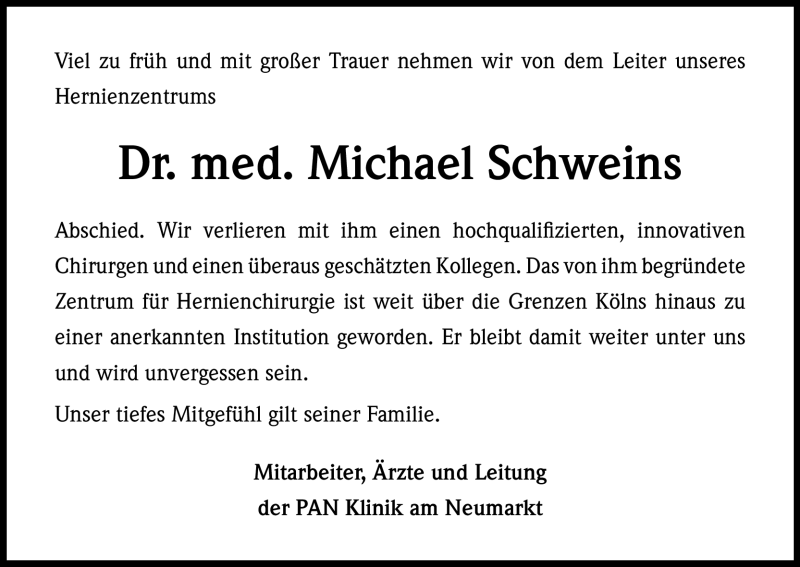  Traueranzeige für Michael Schweins vom 10.05.2012 aus Kölner Stadt-Anzeiger / Kölnische Rundschau / Express