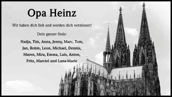 Anzeige von Heinz Schwindling von Kölner Stadt-Anzeiger / Kölnische Rundschau / Express