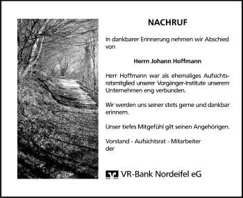 Anzeige von Johann Hoffmann von Kölner Stadt-Anzeiger / Kölnische Rundschau / Express