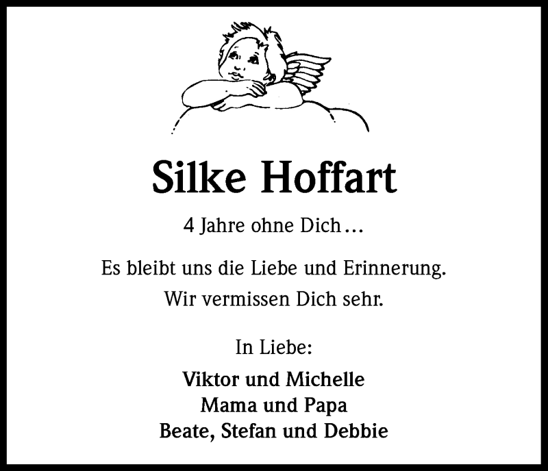  Traueranzeige für Silke Hoffart vom 19.09.2013 aus Kölner Stadt-Anzeiger / Kölnische Rundschau / Express