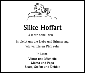Anzeige von Silke Hoffart von Kölner Stadt-Anzeiger / Kölnische Rundschau / Express