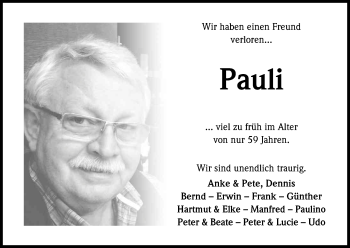 Anzeige von Paul-Josef Steimel von Kölner Stadt-Anzeiger / Kölnische Rundschau / Express