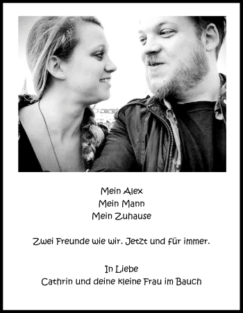 Anzeige von Alex von Catrin von Kölner Stadt-Anzeiger / Kölnische Rundschau / Express