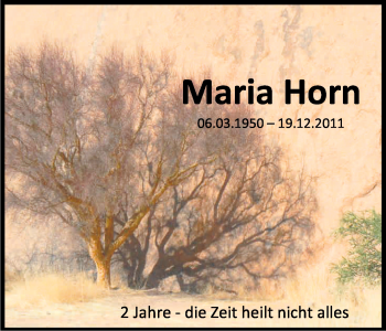 Anzeige von Maria Horn von Kölner Stadt-Anzeiger / Kölnische Rundschau / Express