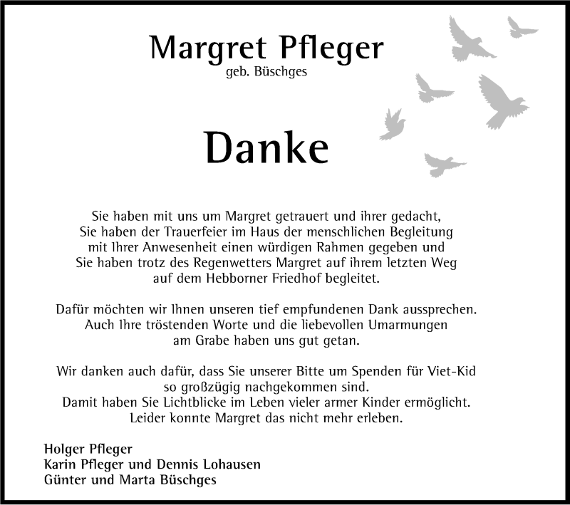  Traueranzeige für Margret Pfleger vom 28.12.2013 aus Kölner Stadt-Anzeiger / Kölnische Rundschau / Express