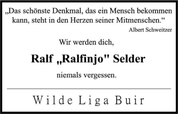 Anzeige von Ralf   Selder von Kölner Stadt-Anzeiger / Kölnische Rundschau / Express