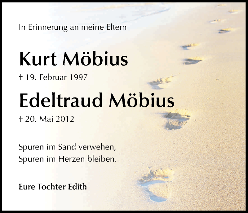  Traueranzeige für Kurt Möbius vom 19.02.2014 aus Kölner Stadt-Anzeiger / Kölnische Rundschau / Express