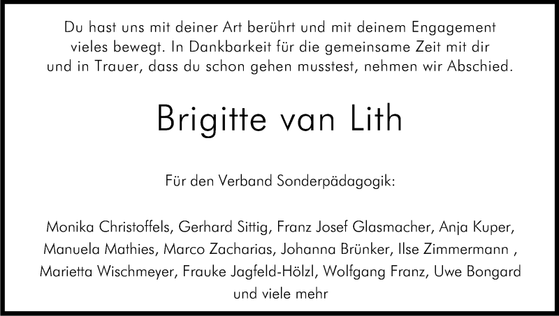  Traueranzeige für Brigitte Dick vom 22.03.2014 aus Kölner Stadt-Anzeiger / Kölnische Rundschau / Express