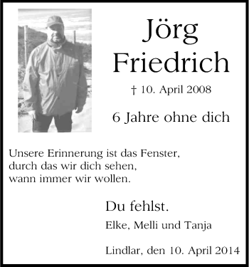 Anzeige von Jörg Friedrich von Kölner Stadt-Anzeiger / Kölnische Rundschau / Express