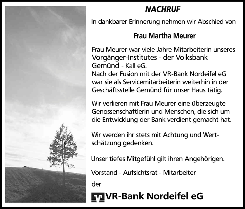  Traueranzeige für Martha Meurer vom 01.07.2014 aus Kölner Stadt-Anzeiger / Kölnische Rundschau / Express