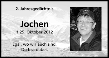 Anzeige von Jochen  von Kölner Stadt-Anzeiger / Kölnische Rundschau / Express