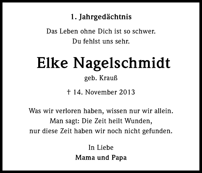  Traueranzeige für Elke Nagelschmidt vom 18.07.2023 aus Kölner Stadt-Anzeiger / Kölnische Rundschau / Express