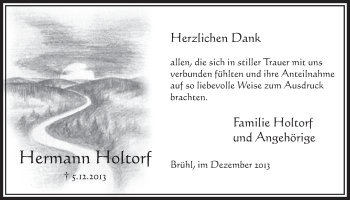 Anzeige von Hermann Holtorf von Schlossbote/Werbekurier 