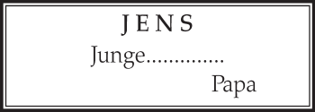 Anzeige von Jens  von  Schlossbote/Werbekurier 