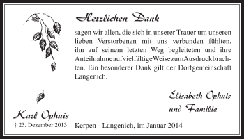 Anzeige von Karl Ophuis von  Werbepost 