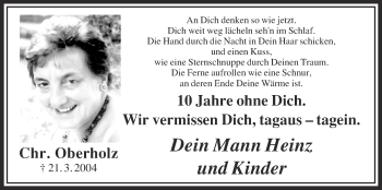 Anzeige von Chr. Oberholz von  Blickpunkt Euskirchen 