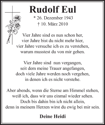 Anzeige von Rudolf Eul von  Schlossbote/Werbekurier 