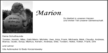 Anzeige von Marion  von  Anzeigen Echo 