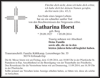 Anzeige von Katharina Horst von  Werbepost 