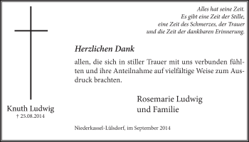 Anzeige von Knuth Ludwig von  Extra Blatt 