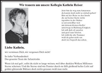 Anzeige von Kathrin  von  Sonntags-Post 