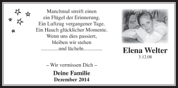 Anzeige von Elena Weiter von  Werbepost 