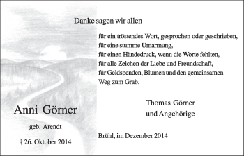 Anzeige von Anni Gömer von  Schlossbote/Werbekurier 