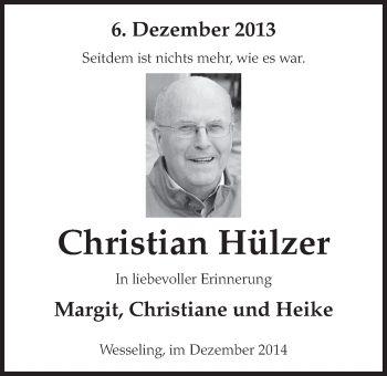 Anzeige von Christian Hlzer von  Schlossbote/Werbekurier 