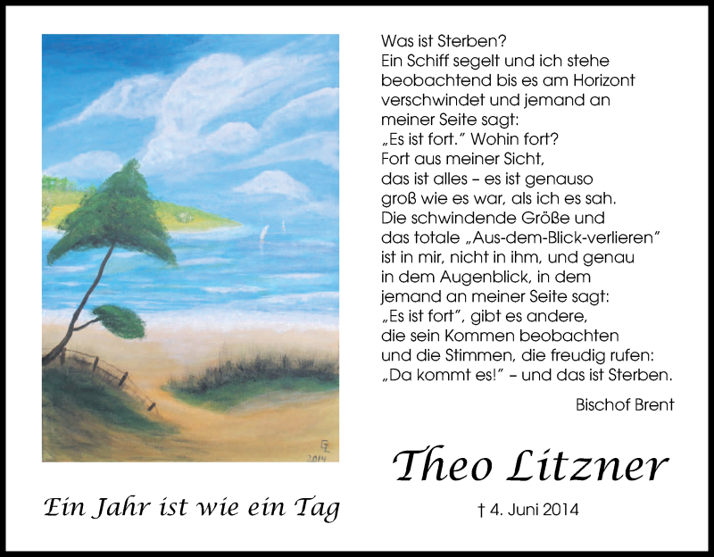  Traueranzeige für Theo Litzner vom 04.06.2015 aus Kölner Stadt-Anzeiger / Kölnische Rundschau / Express