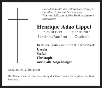 Anzeige von Henrique  Adao Lippel von  Werbepost 