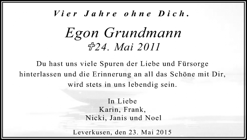 Traueranzeige für Egon Grundmann vom 18.07.2023 aus Kölner Stadt-Anzeiger / Kölnische Rundschau / Express
