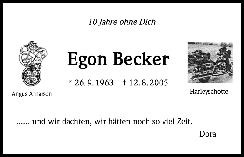  Traueranzeige für Egon Becker vom 08.08.2015 aus Kölner Stadt-Anzeiger / Kölnische Rundschau / Express