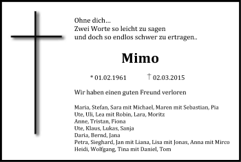 Anzeige von Mimo  von Kölner Stadt-Anzeiger / Kölnische Rundschau / Express