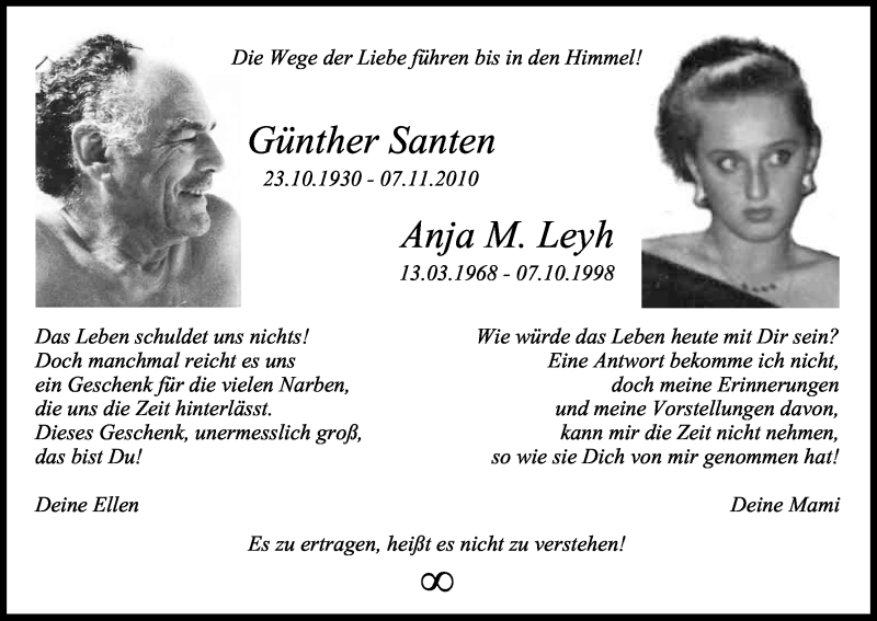  Traueranzeige für Günther Santen vom 07.11.2015 aus Kölner Stadt-Anzeiger / Kölnische Rundschau / Express
