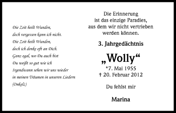 Anzeige von Wolfgang Beiß von Kölner Stadt-Anzeiger / Kölnische Rundschau / Express