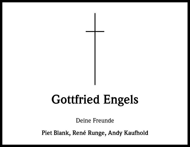  Traueranzeige für Gottfried Engels vom 29.08.2015 aus Kölner Stadt-Anzeiger / Kölnische Rundschau / Express