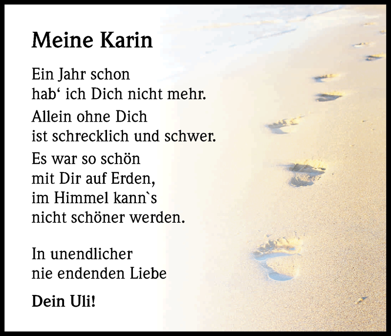  Traueranzeige für Karin Dillmann vom 11.09.2015 aus Kölner Stadt-Anzeiger / Kölnische Rundschau / Express