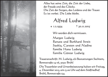 Anzeige von Alfred Ludwig von  Schlossbote/Werbekurier 