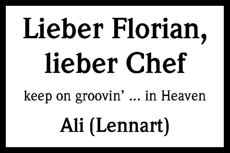  Traueranzeige für Florian  vom 14.03.2015 aus Kölner Stadt-Anzeiger / Kölnische Rundschau / Express