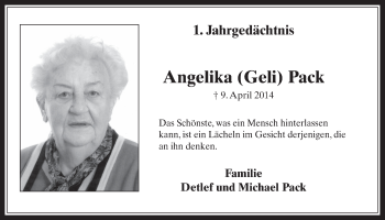 Anzeige von Angelika  Pack von  Werbepost 