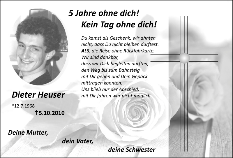 Traueranzeige für Dieter Heuser vom 07.10.2015 aus  Kölner Wochenspiegel 