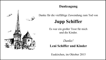 Anzeige von Jupp Schiffer von  Blickpunkt Euskirchen 