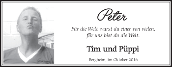 Anzeige von Peter  von  Sonntags-Post 